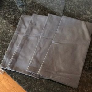 Set of Four Cb2 gray napkins